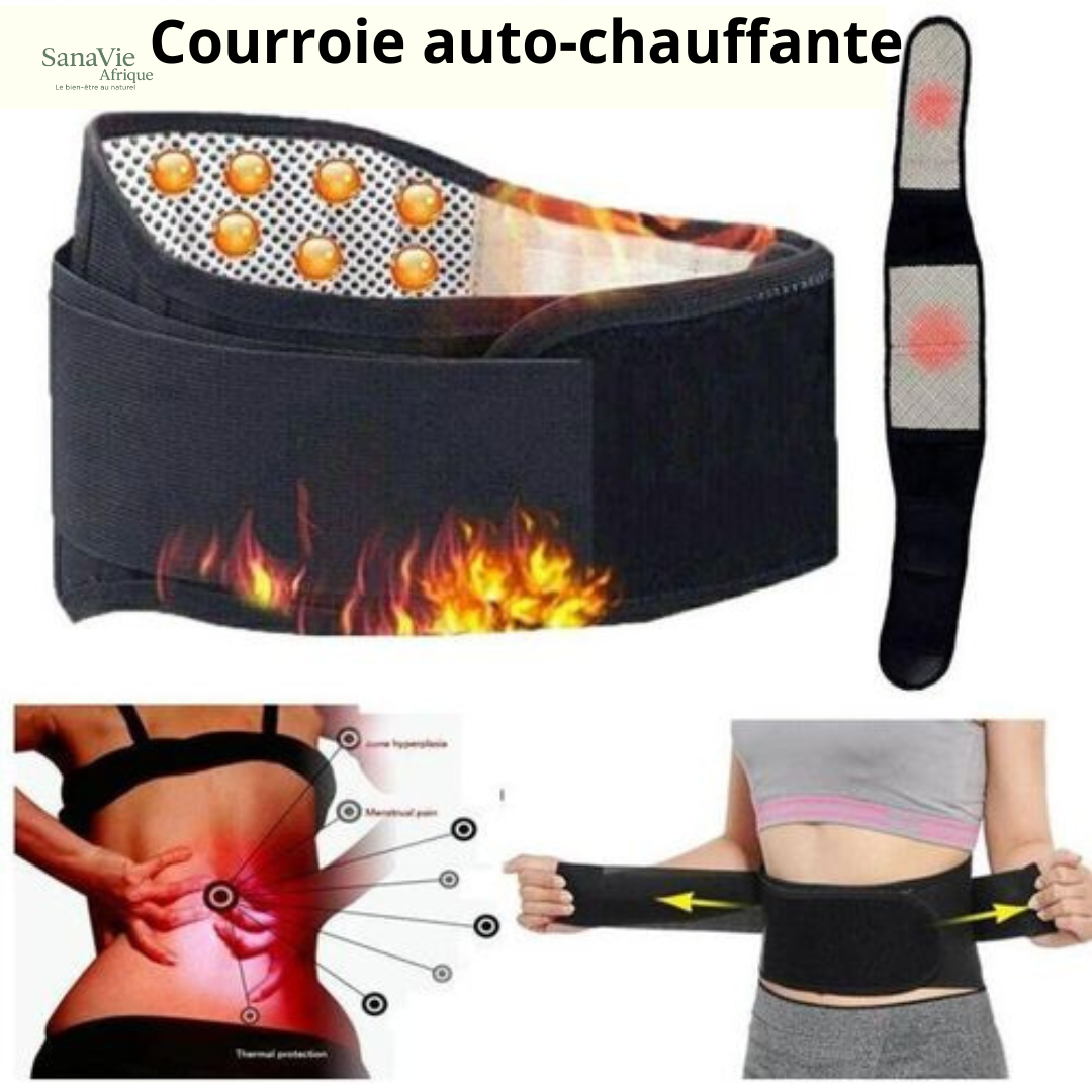 Ceinture Lombaire Médicale avec Chauffage Magnétique & Soutien en Acier – Soulagement Rapide en 7 Jours ou Remboursé