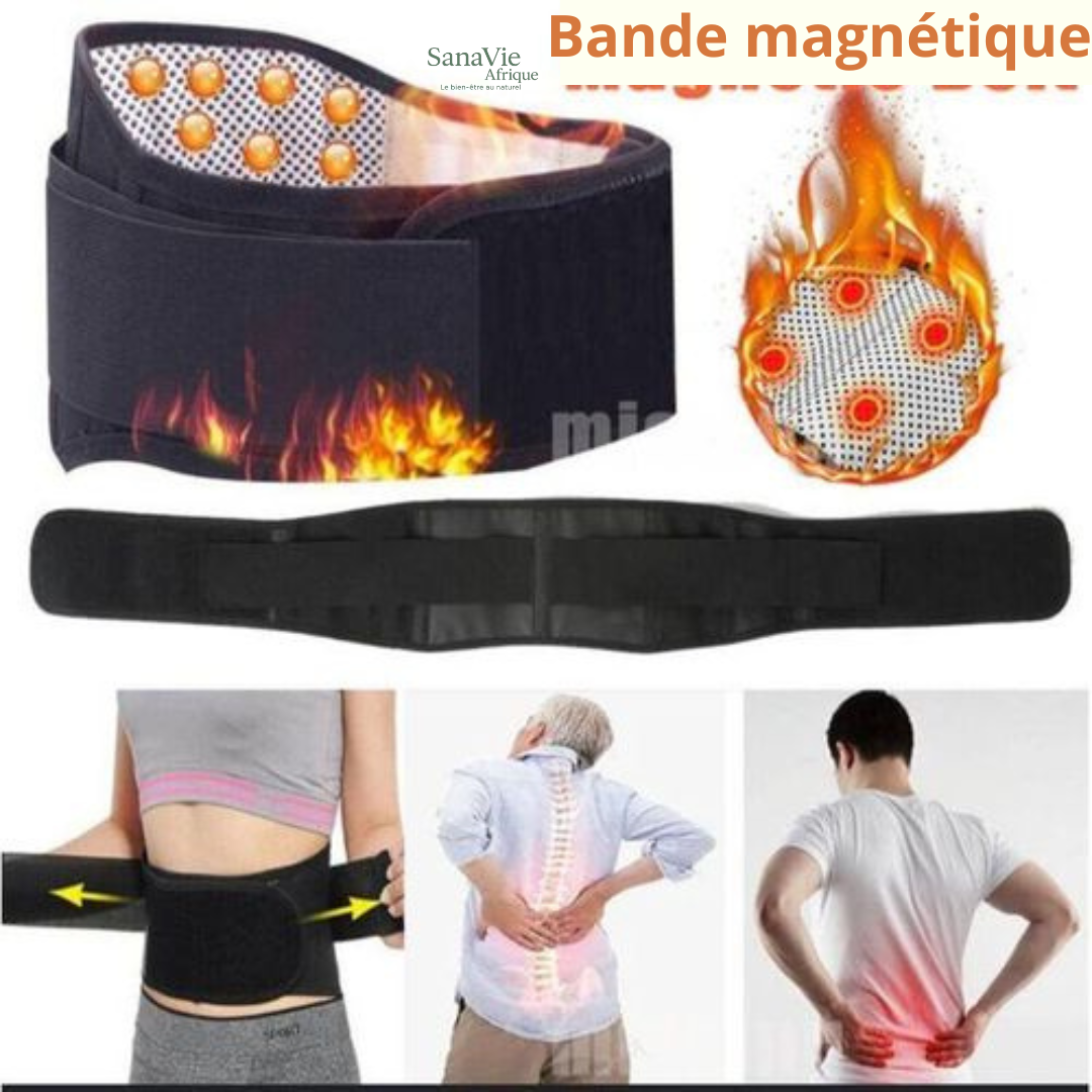 Ceinture Lombaire Médicale avec Chauffage Magnétique & Soutien en Acier – Soulagement Rapide en 7 Jours ou Remboursé