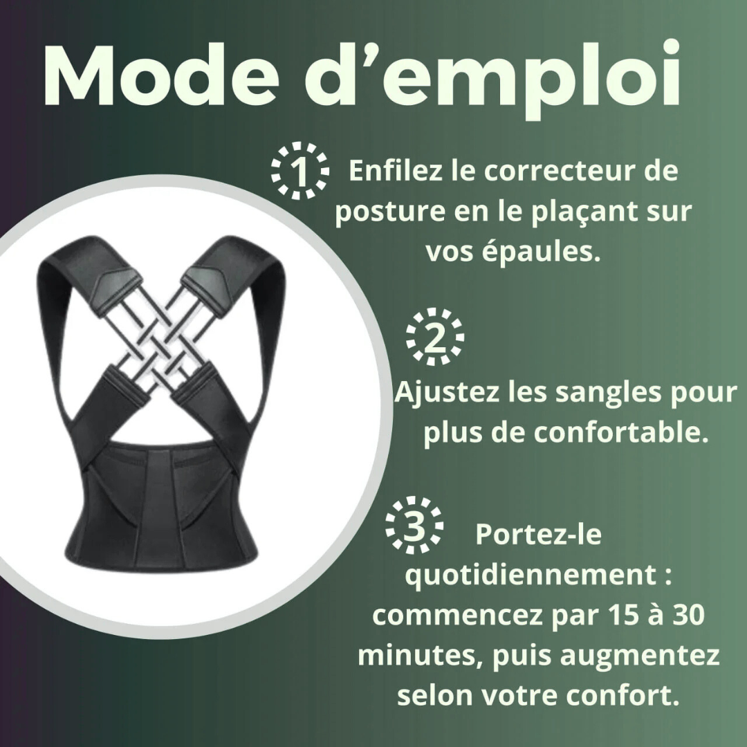Correcteur de Posture Haut de Gamme – Soulagement Express + Bonus Offerts