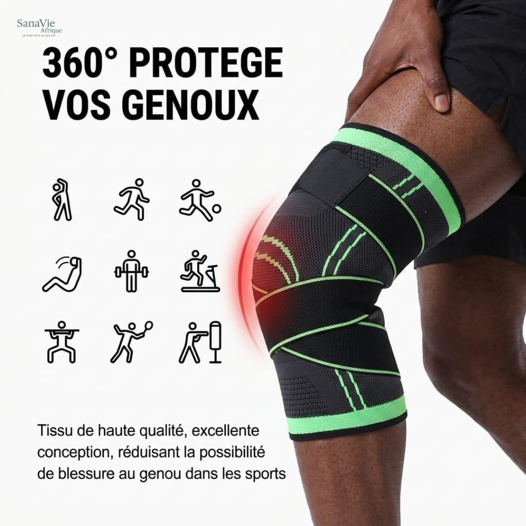 FlexForce SanaVie — Genouillère de Compression 3D
