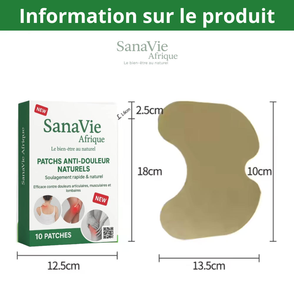 🌿 Patch Anti-Douleur Naturel – Soulagement Rapide, Efficace et Sans Médicament MALI 🇲🇱